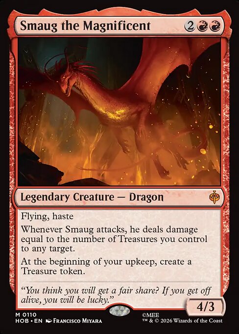 Smaug the Magnificent — the iconic Dragon from Magic: The Gathering | The Hobbit 2026 set