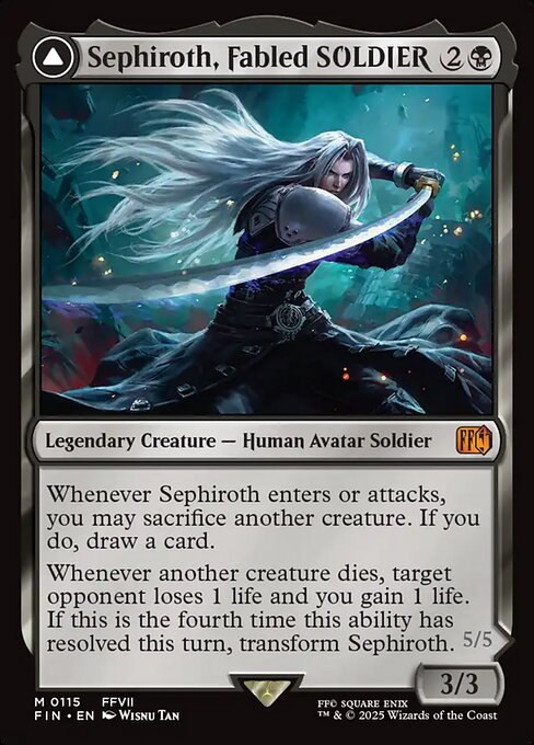 Sephiroth, Fabled SOLDIER — Magic: The Gathering FINAL FANTASY on MTG Arena